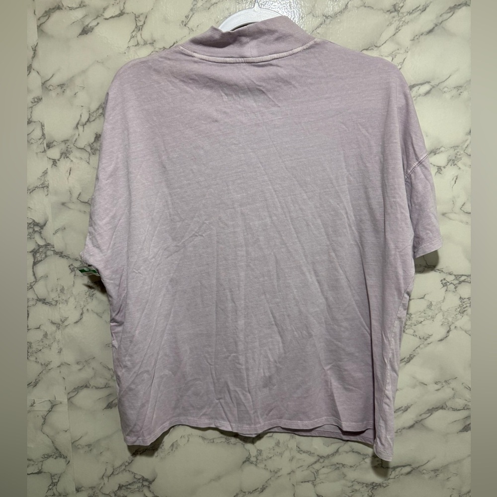 NEW We The Free Light Purple Mock Neck Tee S - Picture 9 of 9